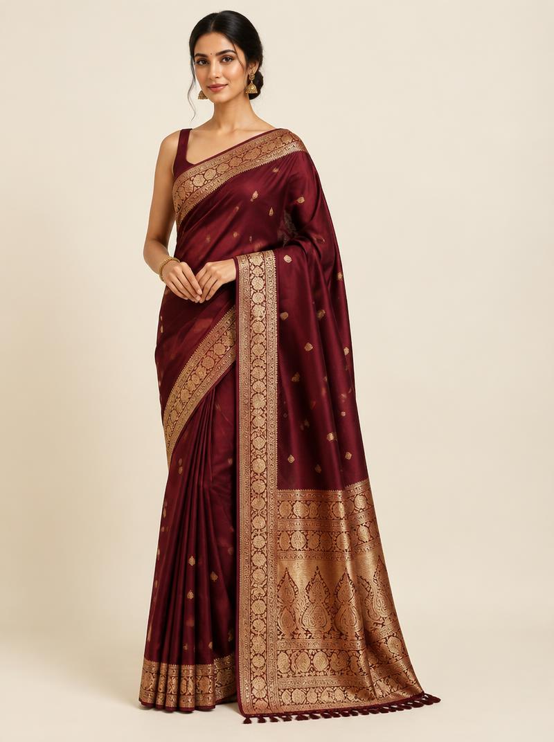 Rani Banarasi Silk Saree